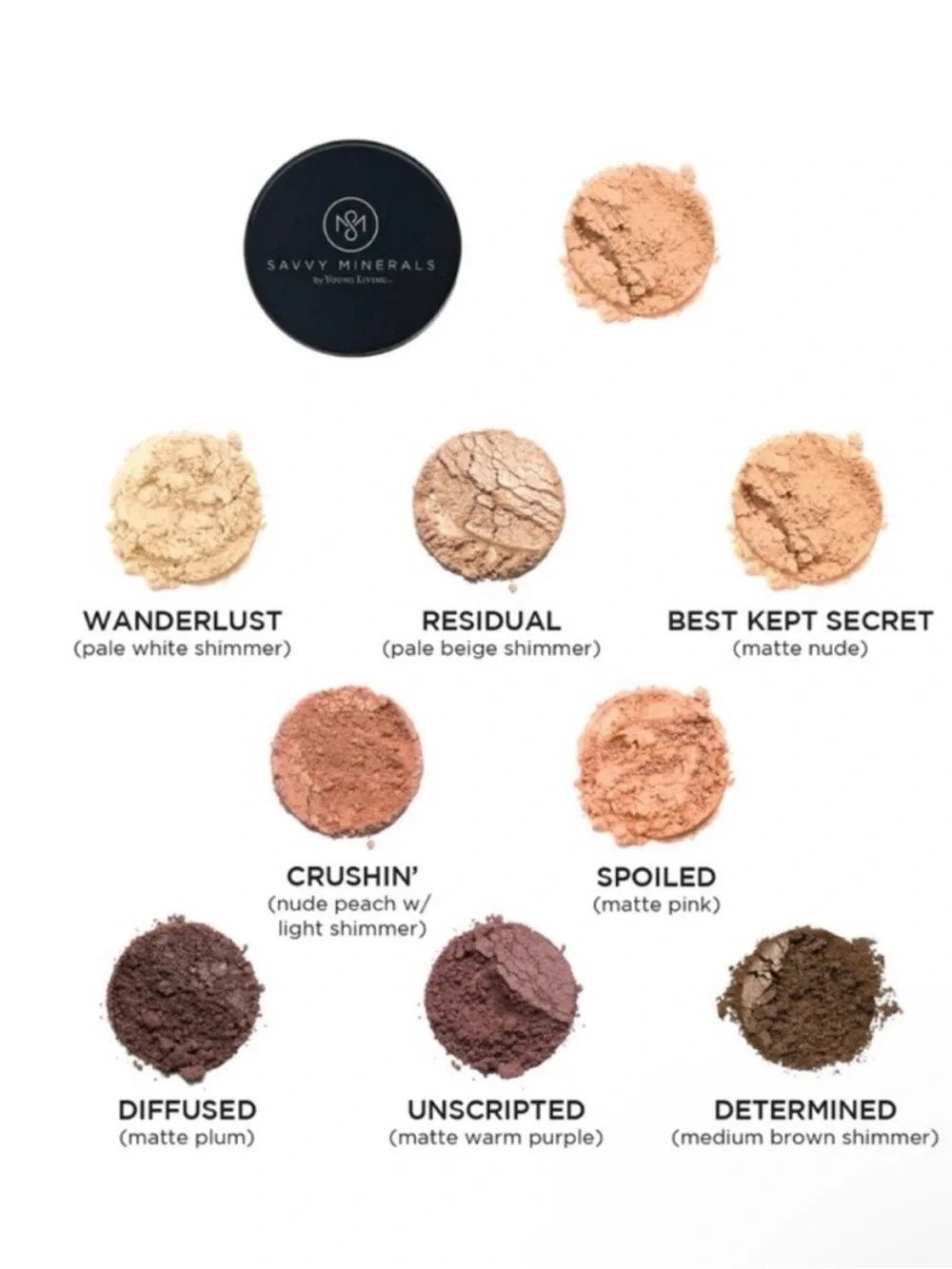 Savvy Minerals by Young Living Eyeshadow Bundle
